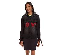 Desigual 19WWED255162XS Giacche, Blue, XS Donna