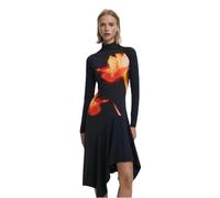 Desigual Black Cotton Dress - L