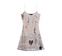 Desigual Abito blu chiaro / marrone chiaro / rosso / nero Donna Desigual 38