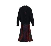 Desigual Abito blu notte / marrone / cachi / rosso Donna Desigual 38
