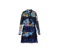 Desigual Abito camicia colori misti / nero Donna - PROMO - Abiti - Abiti camicia Desigual 34