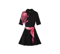 Desigual Abito camicia rosa / nero Donna - Abbigliamento - Abiti - Abiti camicia Desigual 38