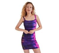 Desigual Abito Casual da Donna, Multicolore, L