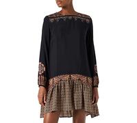 Desigual Vest_Praga Abito Casual, Nero, S Donna