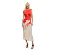 Desigual Abito con Bretelle della Collezione Donna, Arancione, L