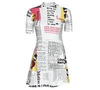 Desigual Abito corto VEST_NEWSPAPER in Bianco EU L