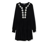 Desigual Abito da Donna a Maniche Lunghe NAN, Nero, M