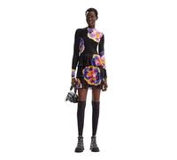 Desigual Abito da Donna A Maniche Lunghe, Vestito Donna, Nero, S