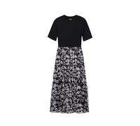 Desigual Abito da Donna A Maniche Lunghe Vestito, Nero, S