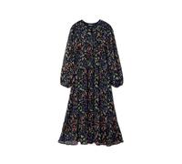 Desigual Abito da Donna A Maniche Lunghe Vestito, Nero, XS