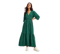 Desigual Woman Woven Dress Long Sleeve, Verde, M Donna