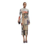 Desigual Abito lungo donna in viscosa beige XL