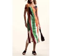 Desigual Abbigliamento Donna Abiti Abito lungo Marrone XS Fantasia, Paint Lacroi