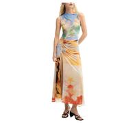 Desigual - Abito Lungo Drappeggiato - - Dresses - Donna - Multicolore - L