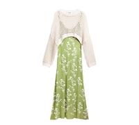 Desigual Abito verde chiaro / bianco Donna Desigual 42