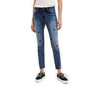 Desigual Amore, 5053 Denim Medium Wash Jeans, Blue, 34 da Donna