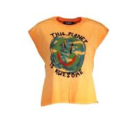Desigual Arancione Cotton Women T-Shirt - XL