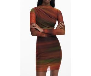 Desigual Arancione Polyester Women Dress - L