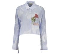 Desigual Azzurro Cotton Women Shirt - S