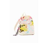 Desigual, BACK_MANCHAS_MOMBASA MINI U 1001 RAW Donna, bianco, taglia unica