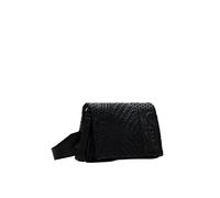 Desigual, Bag_Magna Dortmund Flap 2000 Black Donna, Nero, taglia unica