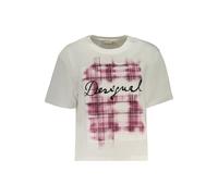 Desigual Bianco Cotton Women T-Shirt - M