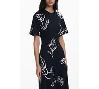 Desigual Black Cotton Women Dress - XS
