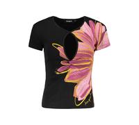 Desigual Black Cotton Women T-Shirt - S