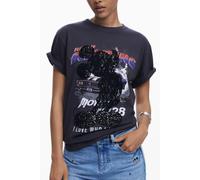 Desigual Black Cotton Women T-Shirt - XS
