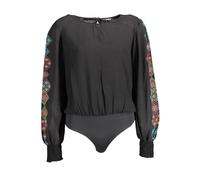 Desigual Black Elastane Bodysuit - 10 | XL