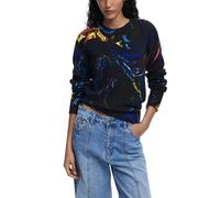 Desigual Black Marabou Sweatshirt - IT40|S
