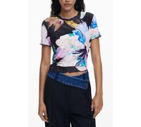 Desigual Black Polyester Women T-Shirt - XL