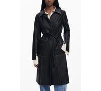 Desigual Black Polyethylene Women Coat - M