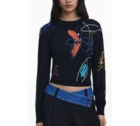 Desigual Black Viscose Women Sweater - XS