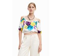 Desigual Blouse da Donna, Bianco, M