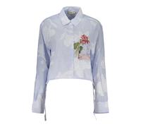 Desigual, ,Blouses & Shirts ,Donna ,Blu ,S Parker Camicia a Righe a Maniche Lunghe