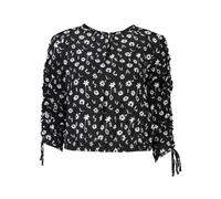 Desigual, ,Blouses & Shirts ,Donna ,Nero ,XL Blusa a maniche lunghe con scollo ampio