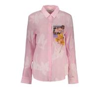 Desigual, ,Blouses & Shirts ,Donna ,Rosa ,L Camicia a Righe Lunga