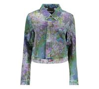 Desigual Blu Cotton Woman Jacket - S