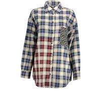 Desigual Blu Cotton Women Shirt - S