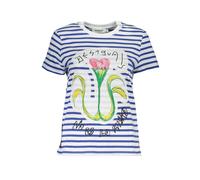 Desigual Blu Cotton Women T-Shirt - L