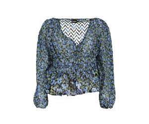 Desigual Blue Polyester Women Blouse - XS