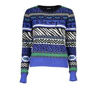 Desigual Blue Viscose Women Sweater - L