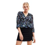 Desigual Blus_hamburgo Blouse, Blu, XS Donna