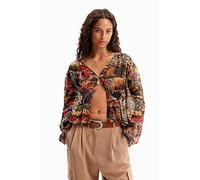 Desigual Blus_Tapestry-Lac Blouse da Donna, Marrone, M