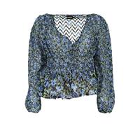 Desigual - Blusa a vita elasticizzata con stampa floreale - - Blouses & Shirts - Donna - Multicolore - M