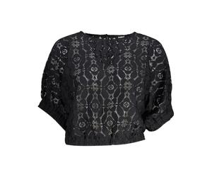 Desigual - Blusa Nera da Donna con Maniche a Pipistrello - - Blouses & Shirts - Donna - Nero - M