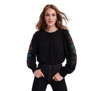 Desigual Body_Candy T-Shirt, Black, XL da Donna