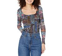Desigual Body_Lettering 2000 Camicia da Donna, Nero