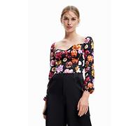 Desigual Body_VENEZE-Lacroix 2000, Body da Donna, Black, L